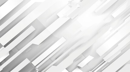 Obraz premium Abstract White Geometric Design