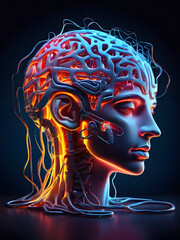 Obraz premium Human brain anatomy