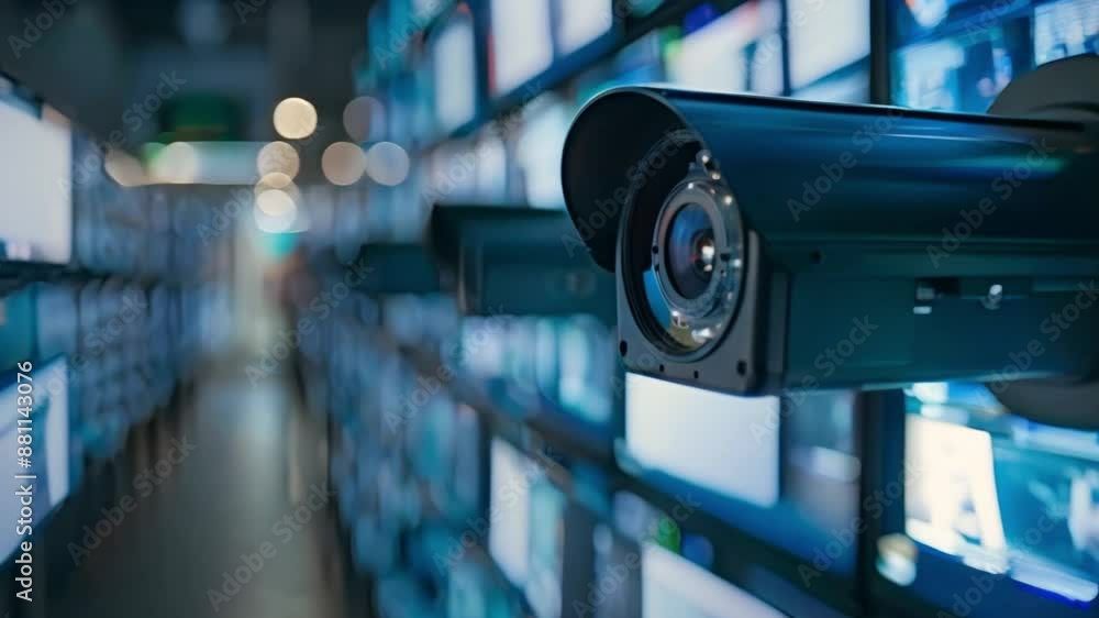 Poster customer identification and data surveillance regulatory system for compliance. concept data privacy