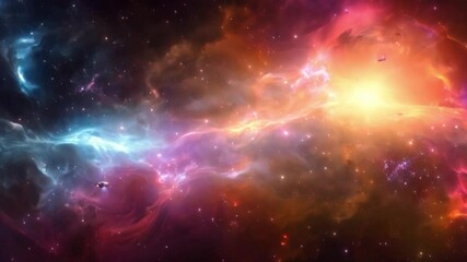 Spacecraft journey through ethereal galaxy in distant perspective cosmic exploration and wonder. Concept Space exploration, Cosmic journey, Astronomical wonder, Distant galaxies, Ethereal spacecraft