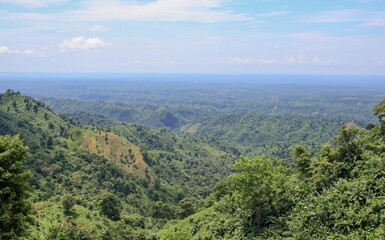 Fototapeta premium view of the mountains.this photo was taken from Bandarban,Chittagong,Bangladesh