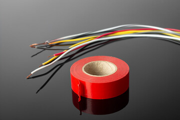 Electrical tape for insulating exposed wires.