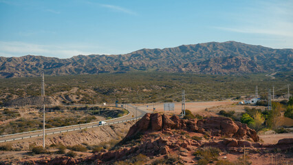 view of the mountains