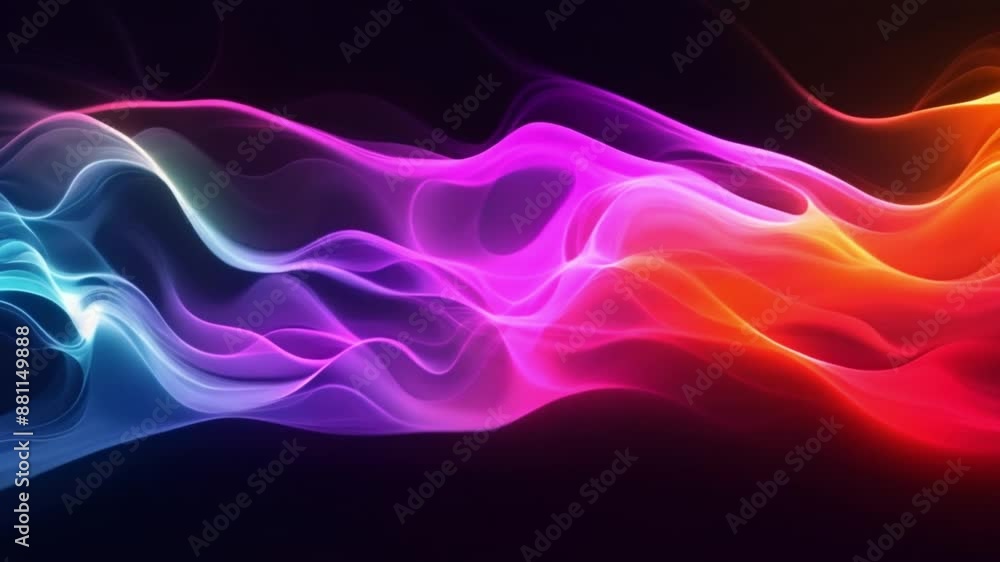 Poster dimensions of psychedelic abstraction on canvas. concept abstract art, psychedelic colors, canvas si