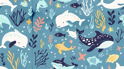 Playful Pals in the Deep Blue Sea