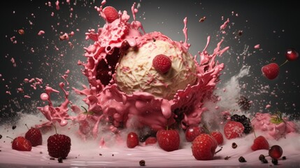 Irresistible ice cream delight  indulge in sweet temptation with every delectable spoonful