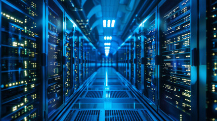 Fototapeta premium Data processing is the process of converting raw data into a more useful format. It involves collecting, cleaning, and analyzing data to make it more valuable and easier to understand.