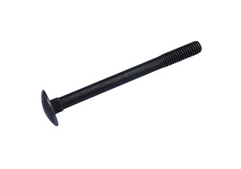 Round head bolt isolated on the transparent background