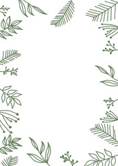 Obraz premium Hand drawn vector floral banner or template design.