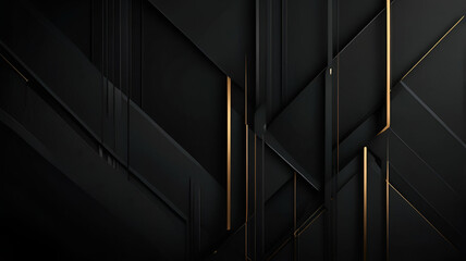 Modern Elegance Black Geometric Design