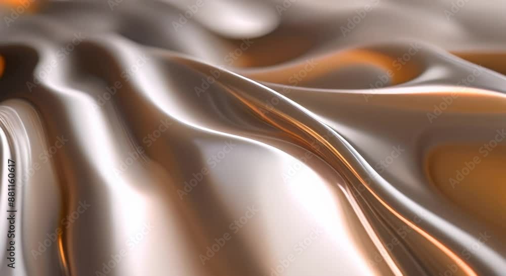 Poster Dynamic Vibrant fluid motion smooth slick texture effect 4k animation