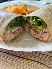 chicken/tuna wrap sandwich