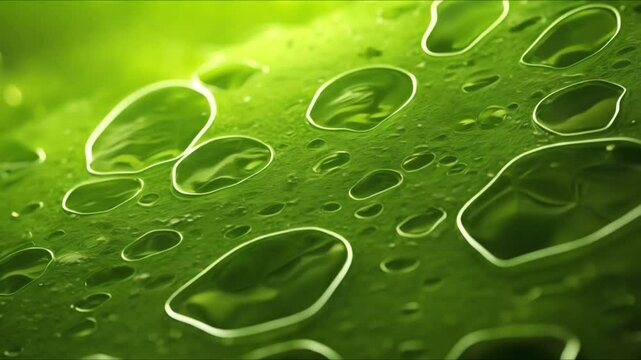 Visual representation of green algae cells. Concept Microscopic Vision, Algae Cells, Biological Structures, Cellular Organelles, Science Illustrations