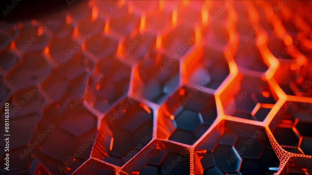 Poster abstract nanotechnology swarm background with dynamic microscopic design. concept nanotechnology, sw