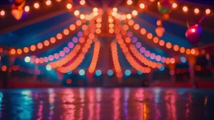 Background of a circus tent frame with empty space for text. Concept Circus Tent, Frame, Empty Space, Background Design, Text Space