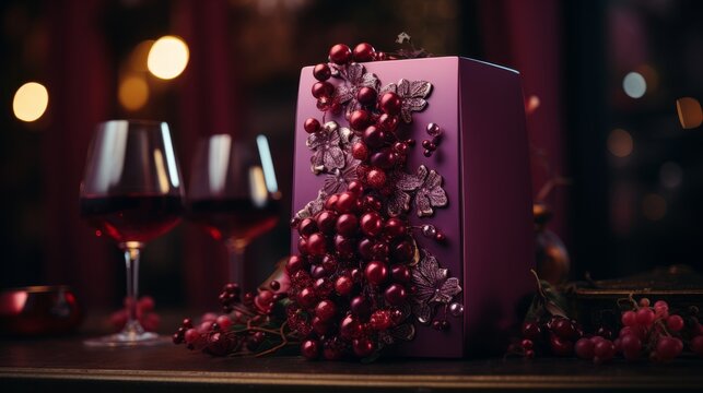 Luxurious wedding menu card mockup in elegant restaurant setting for a sophisticated reception