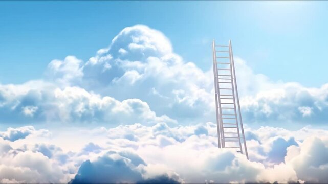 Transitioning from Traditional to Digital Marketing: Climbing the Ladder to Success. Concept Digital Marketing Strategies, Traditional vs Digital, Success Metrics, Marketing Transition