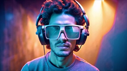 Technologyinduced disorientation in pixelated confusion. Concept Digital culture, Information overload, Virtual reality, Cognitive dissonance, Tech addiction