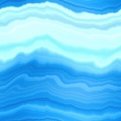 Modern summer striped blur wash seamless pattern background for trendy beach wear and coastal living designs. Repeatable alcohol ink bleed effect in blue white indigo colors