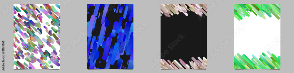 Poster gradient stripe brochure background collection