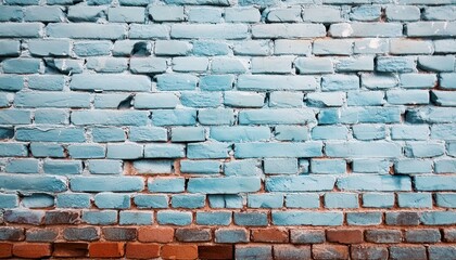 Muro de ladrillo color azul 4