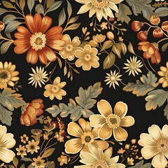 Seamless elegant floral pattern