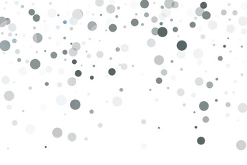 Silver glitter confetti on a white background. Illustration of a drop of shiny particles. Decorative element. Luxury background for your design, cards, invitations, gift, vip.