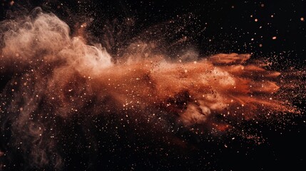 Explosive Powder Burst in High Contrast