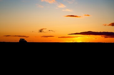 Naklejka premium Sunset in Iceland