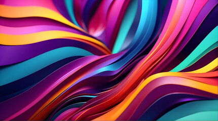 Colorful abstract swirls in a fluid art style