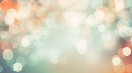 Naklejka premium Glittering Bokeh Lights on Soft Pastel Background