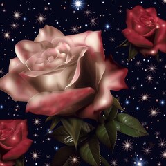 Flowers Floral Rose Romantic Illustration