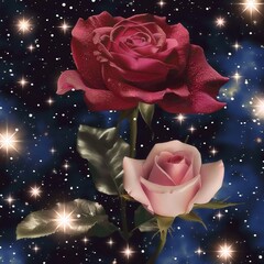 Flowers Floral Rose Romantic Illustration