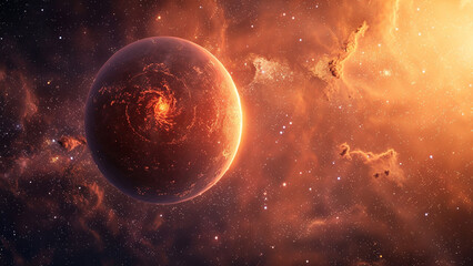 Obraz premium realistic high-resolution photo of space, with detailed background