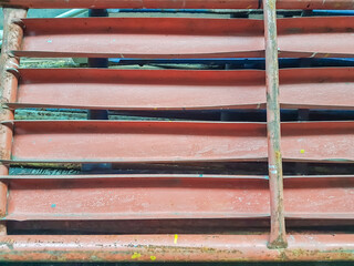 Old rusty dirty iron steel construction, scaffolding structure