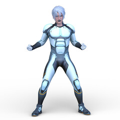 サイバーマン　3DCGレンダリング