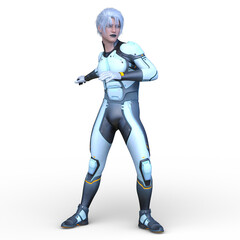 サイバーマン　3DCGレンダリング