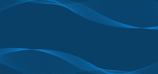 Blue wavy shapes abstract background images vector