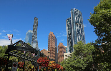 Fototapeta premium Downtown buildings of Calgary, Canada
