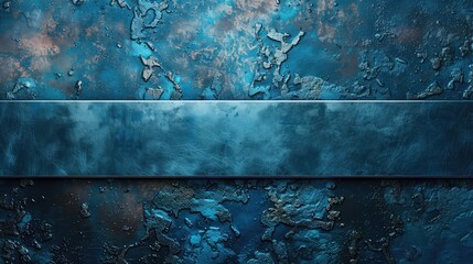 Blue Metallic Abstract Background