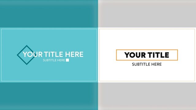 Modern Corporate Title Intro Bundle
