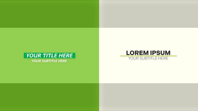 Modern Clean Title Intro Bundle