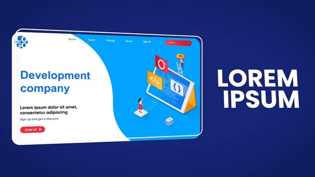 Clean Modern Website Mockup Promo video