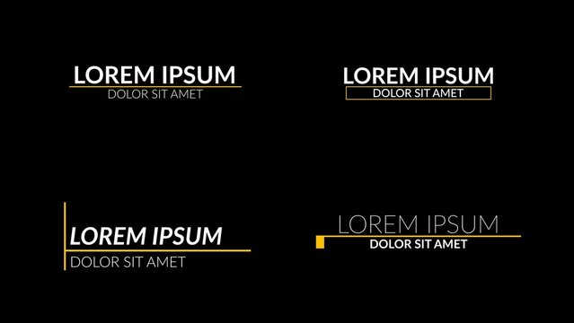 Modern Corporate Business Lower Thirds and Title Intro Bundle