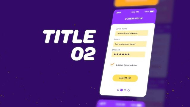 Modern Social Application Promo Slideshow