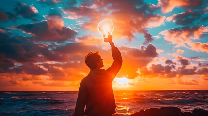 Power of  Positive Thoughts.  Business, motivational positive thinking conceptitive Thoughts.