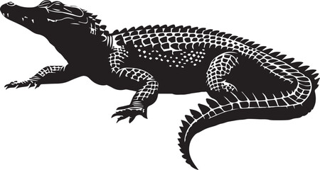 crocodile with a background