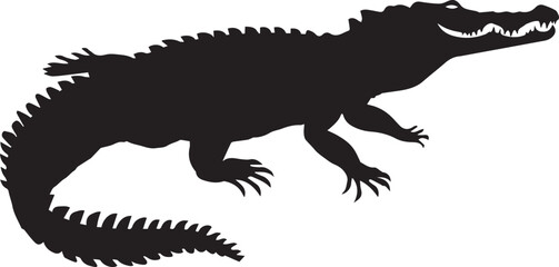 crocodile with a background