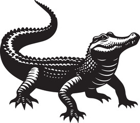 crocodile with a background