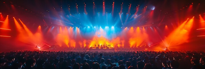 Korean concert held in a venue with futuristic architecture